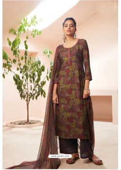 Multi Colour Designer Casual Wear Pashmina Palazzo Salwar Suit