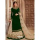 Forest Green Latest Embroidered Wedding Anarkali Suit