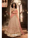 Baby Pink Heavy Embroidered Designer Wedding Lehenga Choli