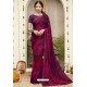 Purple Latest Casual Wear Designer Sari