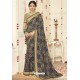 Navy Blue Latest Casual Wear Designer Sari