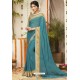 Blue Latest Casual Wear Designer Sari