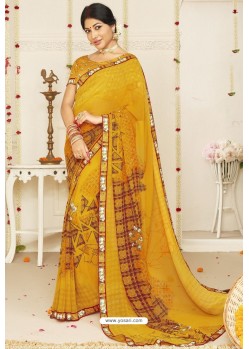 Corn Latest Casual Wear Designer Sari