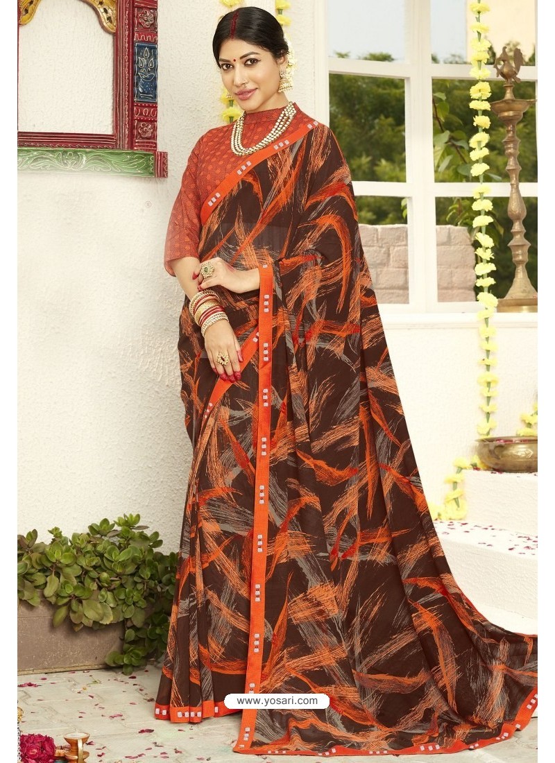 latest casual sarees