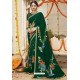 Dark Green Latest Casual Wear Designer Sari