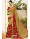 Marigold Latest Casual Wear Designer Sari