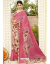 Light Pink Latest Casual Wear Designer Sari