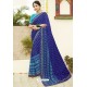 Royal Blue Latest Casual Wear Designer Sari