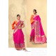 Rani Traditional Party Wear Designer Silk Sari