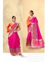 Rani Traditional Party Wear Designer Silk Sari