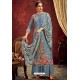 Pigeon Designer Party Wear Wool Pashmina Jacquard Palazzo Salwar Suit