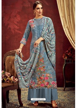 Pigeon Designer Party Wear Wool Pashmina Jacquard Palazzo Salwar Suit