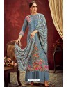 Pigeon Designer Party Wear Wool Pashmina Jacquard Palazzo Salwar Suit