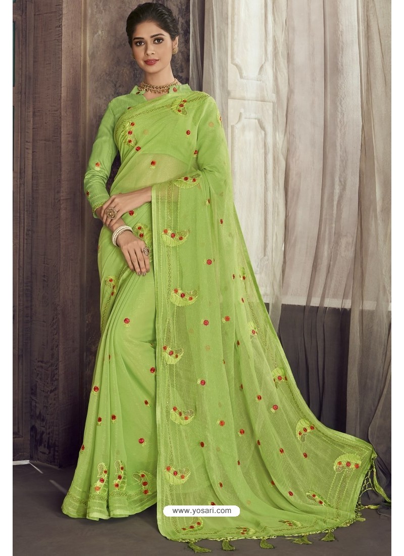 Buy Green Sarees for Women by SHAILY Online | Ajio.com