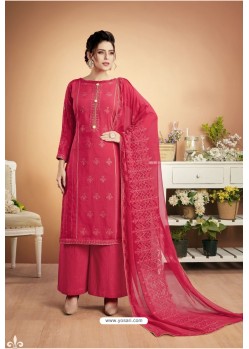 Rani Designer Party Wear Heavy Muslin Palazzo Salwar Suit