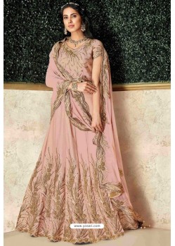 Baby Pink Heavy Embroidered Designer Wedding Lehenga Choli