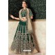 Dark Green Heavy Embroidered Designer Wedding Lehenga Choli