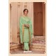 Sea Green Designer Party Wear Banarsi Jacquard Palazzo Salwar Suit