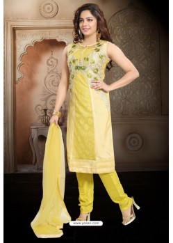 Green Designer Readymade Churidar Salwar Suit