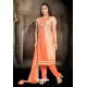 Orange Designer Readymade Churidar Salwar Suit