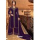 Purple Latest Heavy Embroidered Designer Wedding Palazzo Salwar Suit