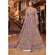 Mauve Latest Heavy Embroidered Designer Wedding Anarkali Suit