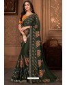 Mehendi Casual Wear Designer Printed Georgette Sari