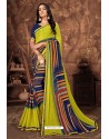 Multi Colour Casual Wear Designer Printed Georgette Sari