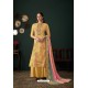 Yellow Designer Casual Wear Pashmina Palazzo Salwar Suit