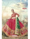 Rani Heavy Embroidered Designer Banarasi Silk Jacquard Party Wear Lehenga