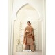 Rust Designer Party Wear Satin Georgette Palazzo Salwar Suit