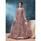 Light Brown Latest Net Embroidered Designer Wedding Anarkali Suit