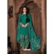 Teal Designer Wear Pure Pashmina Jacquard Punjabi Patiala Suit