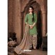 Green Designer Wear Pure Pashmina Jacquard Punjabi Patiala Suit