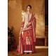Light Beige Designer Wear Pure Pashmina Jacquard Palazzo Salwar Suit