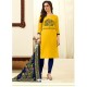 Yellow Designer Party Wear Readymade Churidar Salwar Suit