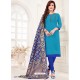 Blue Designer Party Wear Readymade Churidar Salwar Suit