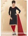 Superb Lace Work Jute Silk Churidar Salwar Suit