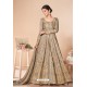 Gold Latest Mulberry Silk Embroidered Designer Wedding Anarkali Suit