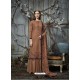 Rust Designer Wear Pure Pashmina Jacquard Palazzo Salwar Suit