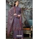Lavender Designer Wear Pure Pashmina Jacquard Palazzo Salwar Suit