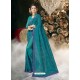 Blue Party Wear Designer Georgette Embroidered Sari