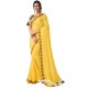 Lemon Designer Casual Wear Printed Sari