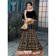 Black Heavy Embroidered Designer Wedding Lehenga Choli