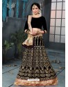 Black Heavy Embroidered Designer Wedding Lehenga Choli