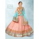 Baby Pink Heavy Embroidered Designer Wedding Lehenga Choli