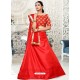 Red Heavy Embroidered Designer Wedding Lehenga Choli