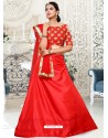 Red Heavy Embroidered Designer Wedding Lehenga Choli