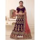 Purple Heavy Embroidered Designer Wedding Lehenga Choli