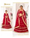 Red Heavy Embroidered Designer Wedding Lehenga Choli